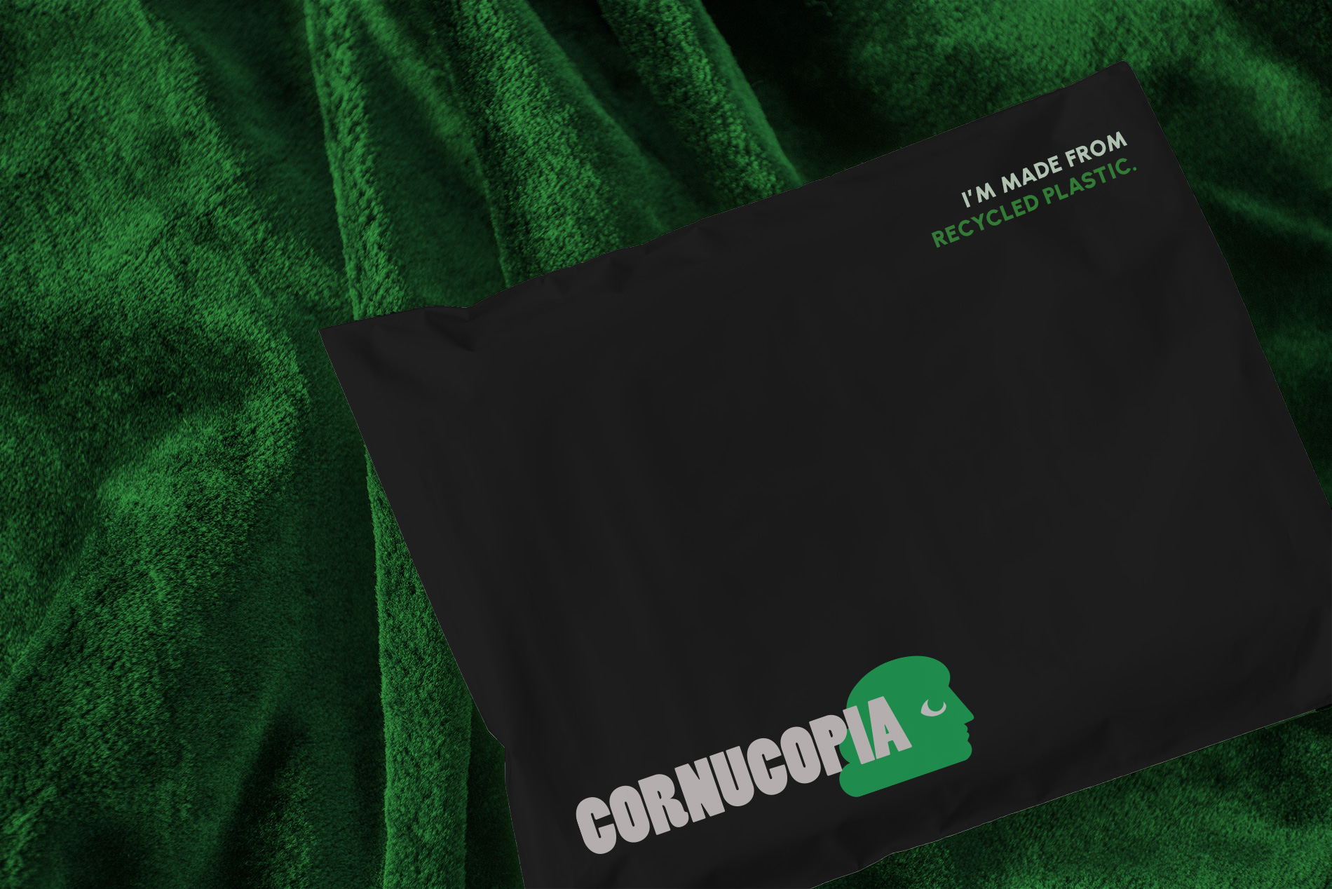 Cornucopia branded bubble mailer.